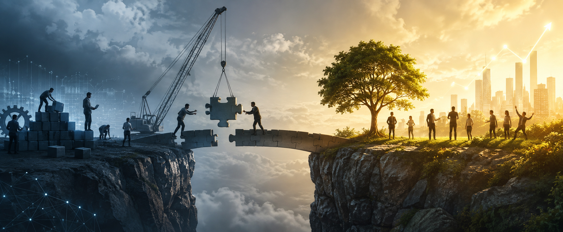 Executives reviewing digital transformation ROI and value-realization KPIs on a dashboard