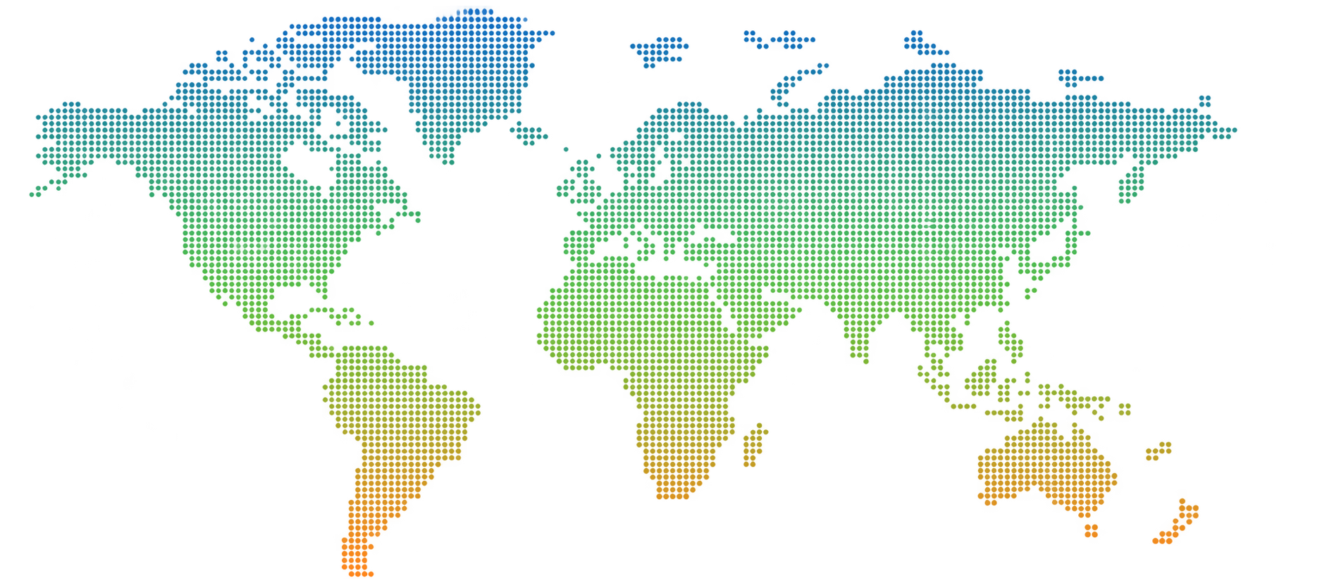 World map highlighting the regions 3Shadz serves