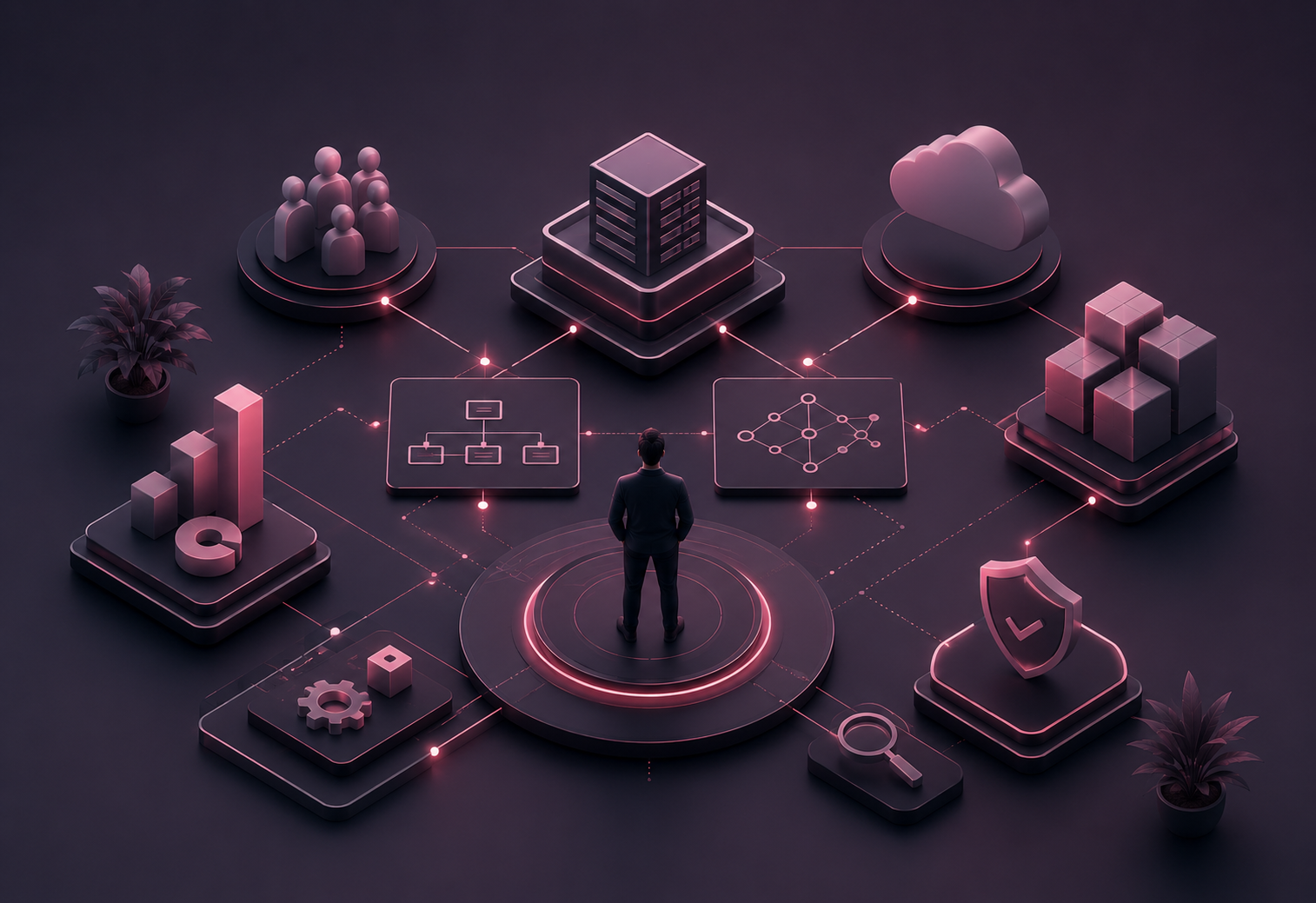 Architecture decisions and platform choices being reviewed and governed at an executive level, without redesigning every system